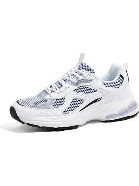 Women's White Chunky Platform Sneakers Running Walking Gym Athletic Shoes